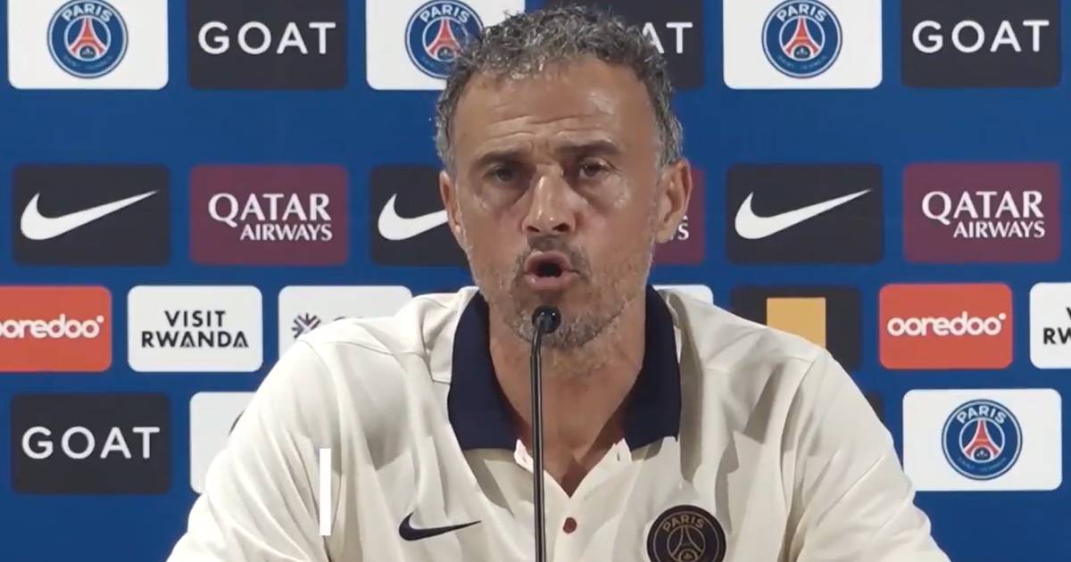 Paris Saint Germain Trainer Luis Enrique Ber Kylian Mbapp