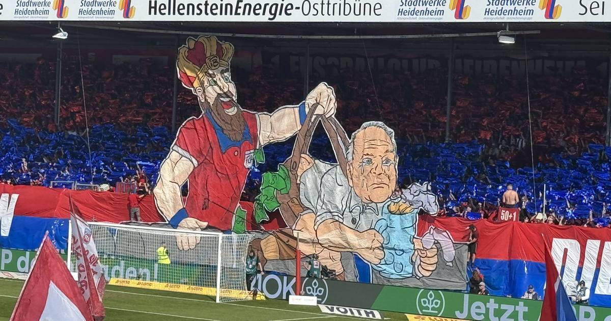 FC Bayern Heidenheim Fans verspotten Uli Hoeneß