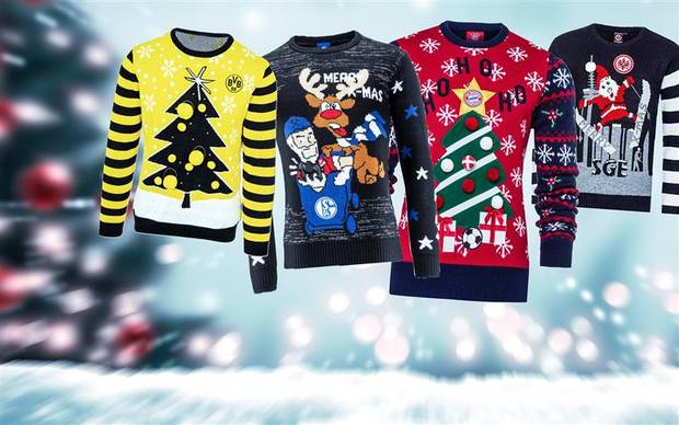 Kreativ oder grotesk? Die Christmas Sweater der Bundesligisten