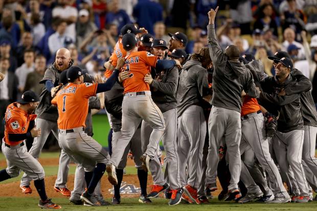 Zigarren und ein Topmodel: Die wilde Titelfeier der Astros