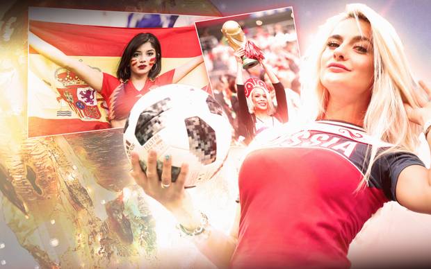 Sexy Fans: Russische Schönheit verzaubert