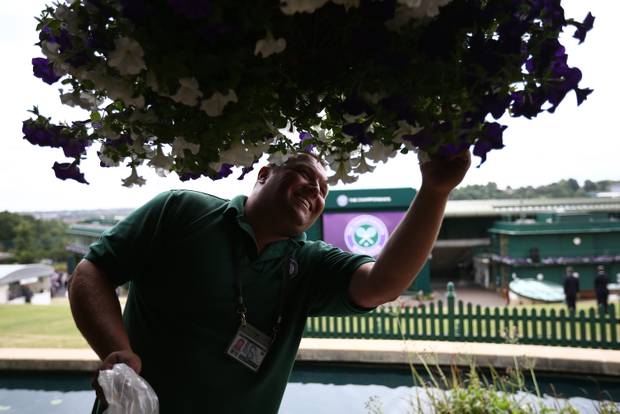 Promis applaudieren Djokovic