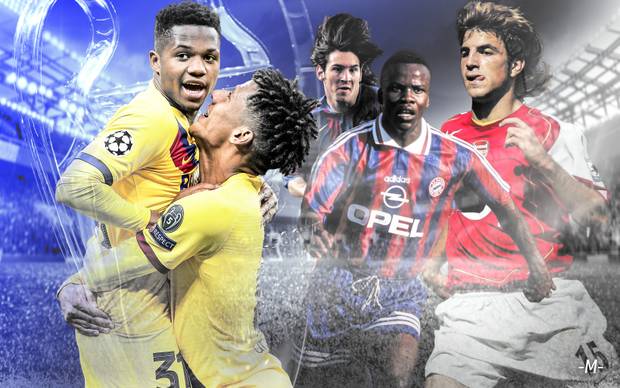 Fati schmeißt Messi aus den Top 20! Die jüngsten CL-Knipser