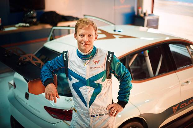 Mattias Ekström und der CUPRA E-Racer