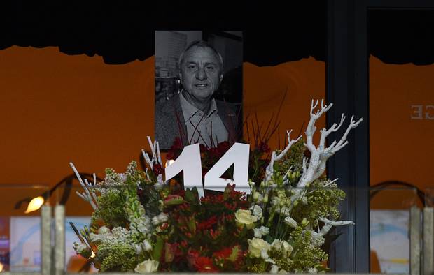 Bewegender Abschied von Cruyff
