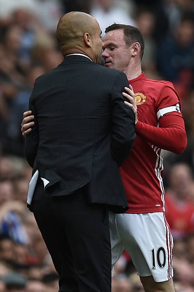 Guardiola im Clinch mit Rooney