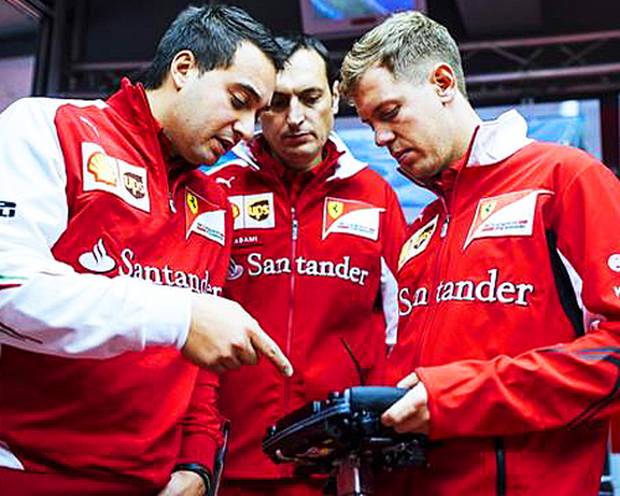 Die ersten Bilder von Vettel im Ferrari