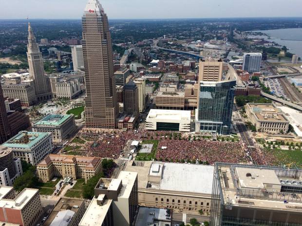 Cleveland feiert die Rückkehr des Königs