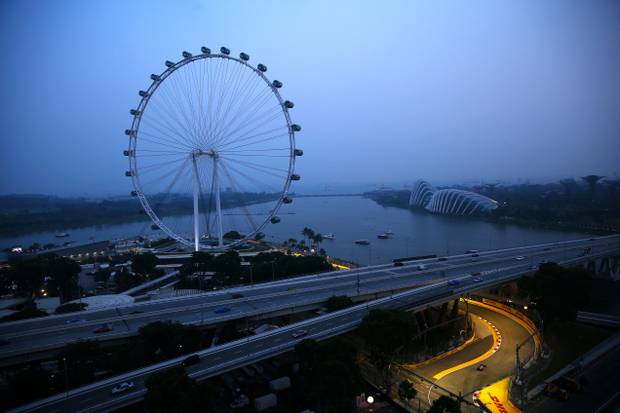 Feuriger Kuss in Singapur