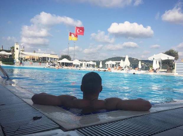 Fußballer im Urlaub: Lahm goes USA