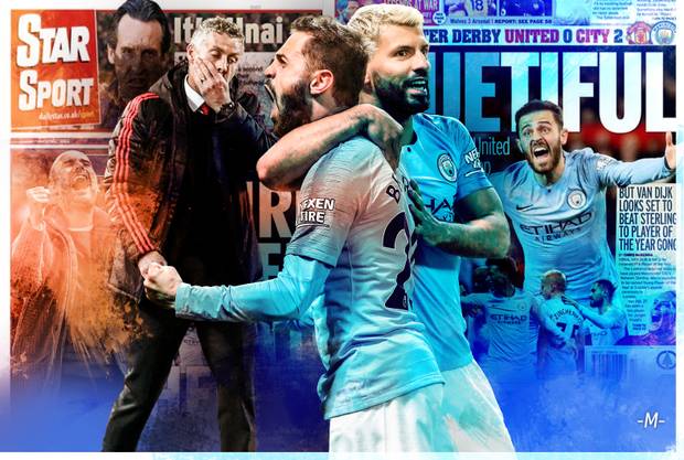 Presse lobt City: "Die blaue Maschine fegt United weg"