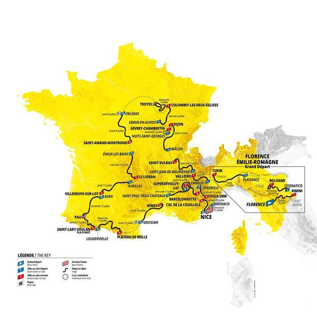 Tour de France 2024: Etappen und Streckenprofile