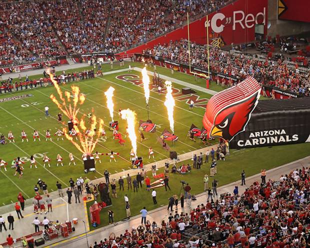 Superman fliegt in die Endzone