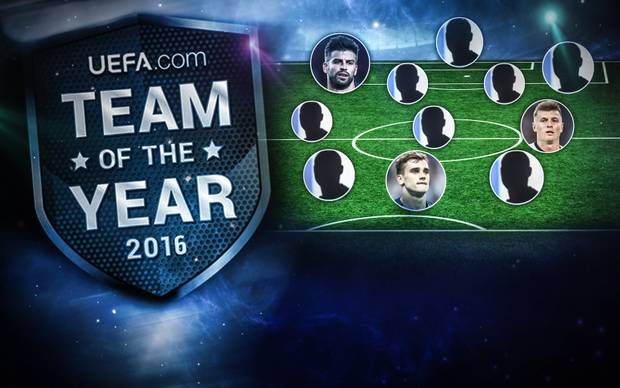 Die UEFA Top-Elf des Jahres 2016