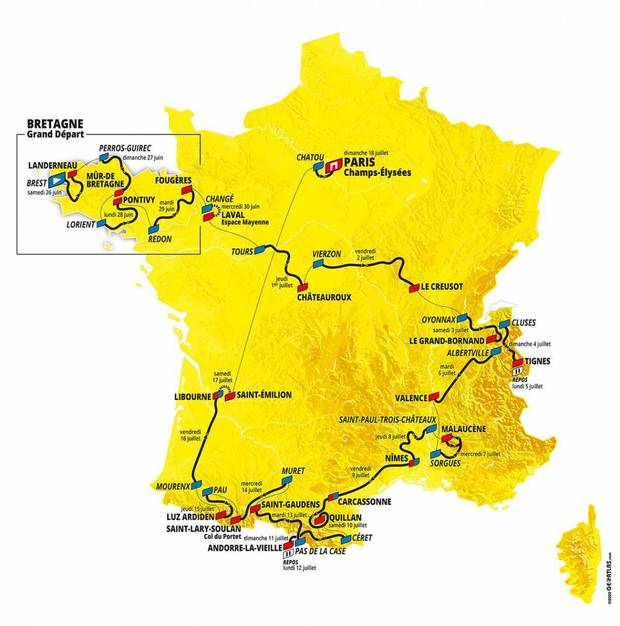 Tour de France 2021: Alle Etappen mit Streckenprofil