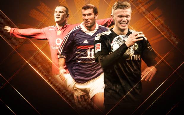 Debütkönige! Haaland wie Rooney, Vieri und Romario