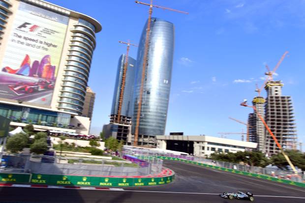 Hamiltons einziger Lichtblick in Baku