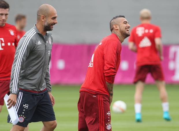 Der pinke Krieger verbreitet gute Laune