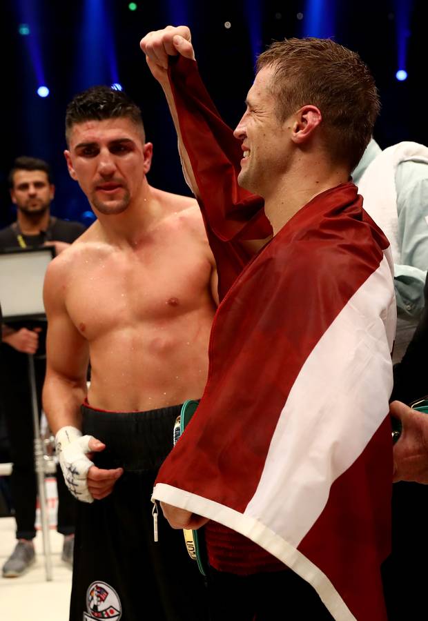 Bilder: Huck chancenlos gegen lettischen Giganten