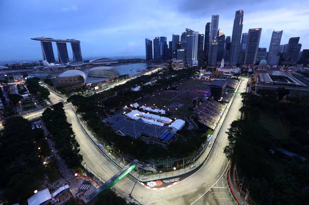Bilder: So lief das Start-Chaos in Singapur