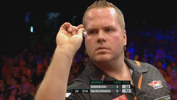 World Series of Darts: Dirk van Duijvenbode schlägt Gary Anderson 6:3
