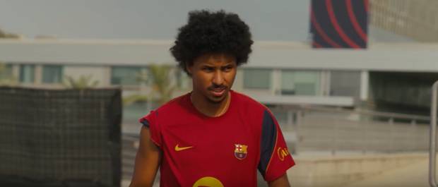 Adeyemis erste Schritte als Barca-Spieler