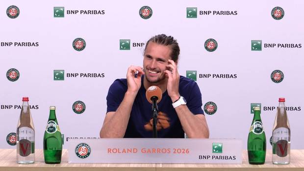 Zverev scherzt: "Frag mich das nochmal am Sonntag"