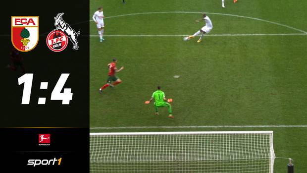 1. FC Köln spielt FC Augsburg schwindelig