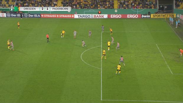 Dynamo Dresden - SC Paderborn (2:1): Tore und Highlights | DFB-Pokal