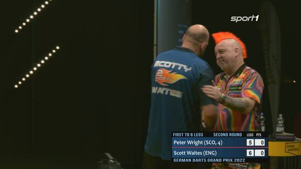 German Darts Grand Prix: Scott Waites besiegt Peter Wright mit 6:5