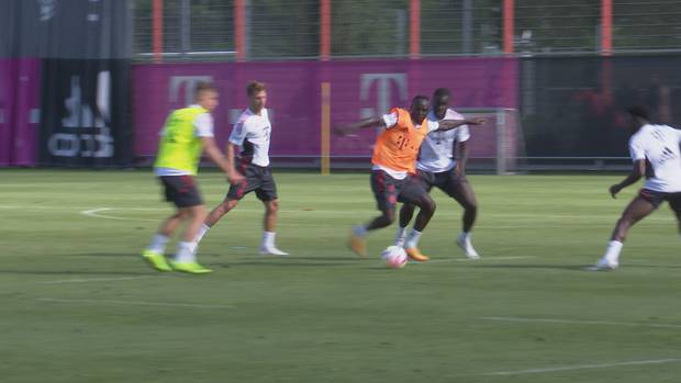 Mané verzückt im ersten Training