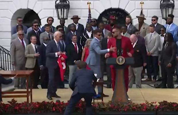 NFL: Kansas City Chiefs zu Gast im Weißen Haus bei Präsident Joe Biden