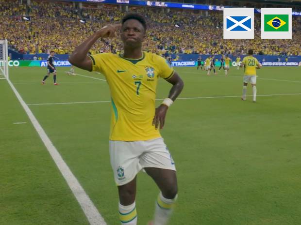 Vinicius Jr. schießt Brasilien zum Gruppensieg