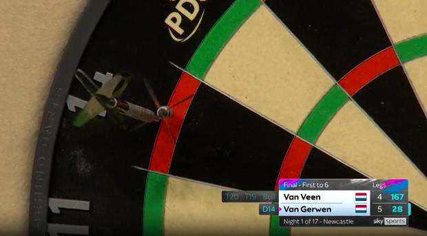 Van Gerwen droht Ausfall