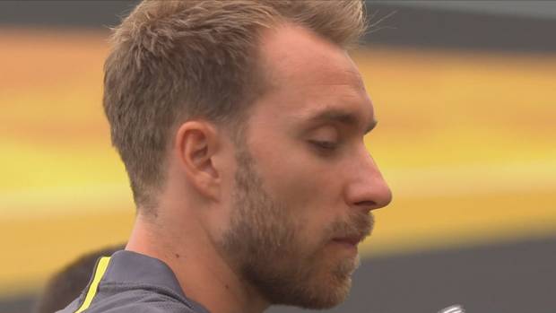 Eriksen besucht Inter-Teamkollegen