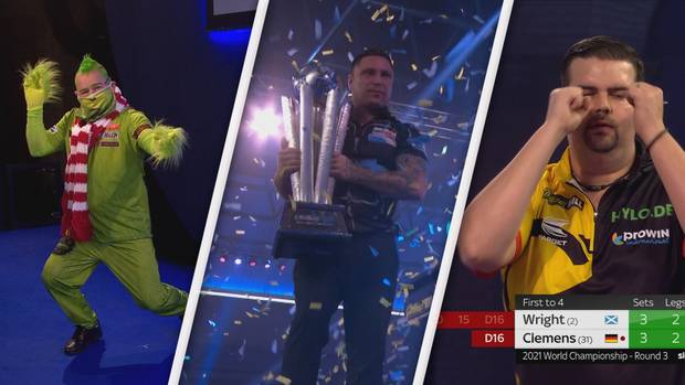 Clemens-Drama, 9-Darter und mehr: So spektakulär war die Darts-WM