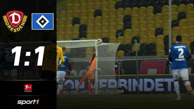 HSV gibt Sieg in Dresden aus der Hand