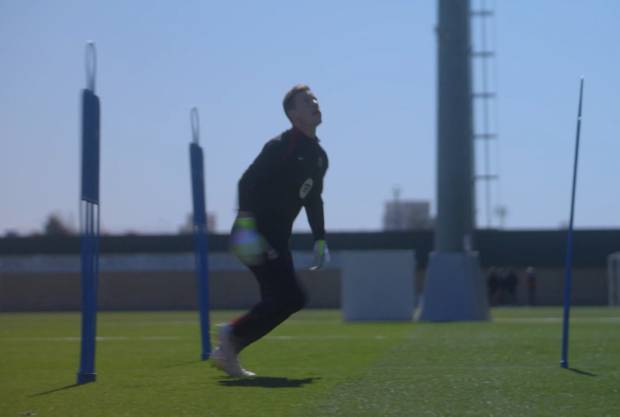 Ter Stegen wieder im Torwarttraining