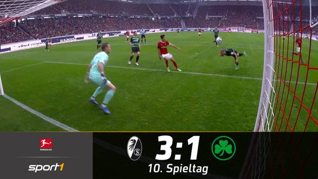 Sport-Club Freiburg gewinnt gegen SpVgg