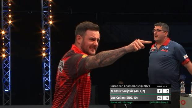 Darts European Championship 2021: Joe Cullen - Mensur Suljovic (10:7)