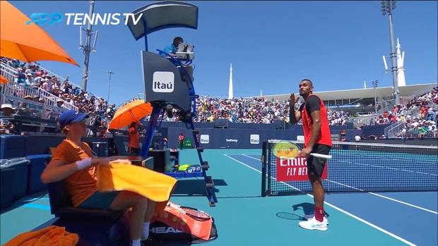 Kyrgios nach neuem Ausraster bestraft