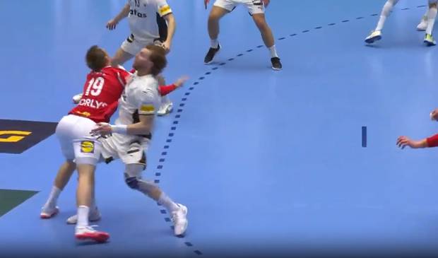 Dramatische Momente um Handball-Star
