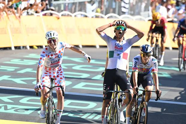 Pogacar mit großer Geste - so lief der 2. Tag der Tour de France