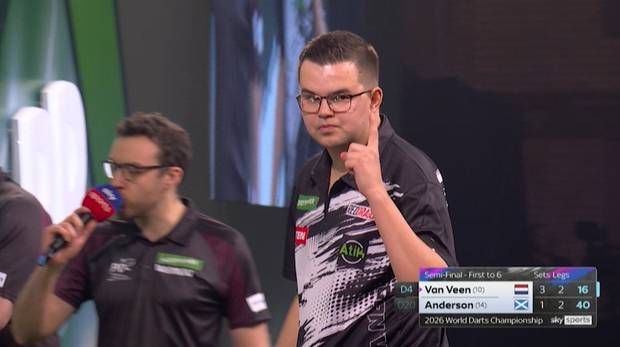 Van Veen gewinnt irres Halbfinale