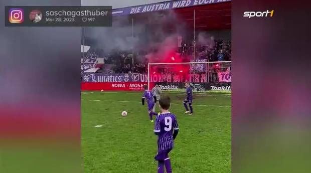 Pyro-Spektakel bei Kinder-Spiel