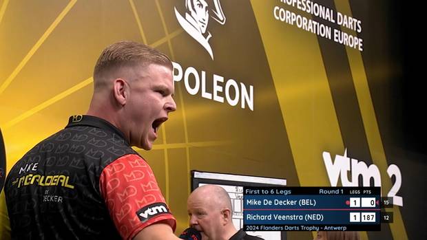 Flanders Darts Trophy: Mike De Decker gewinnt mit 6:2 gegen Richard Veenstra
