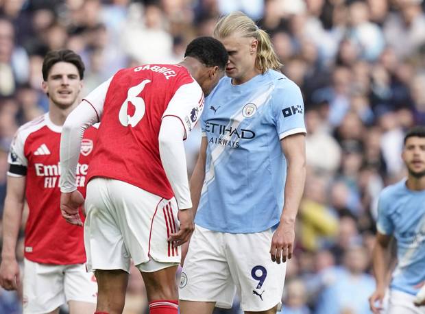 Das sagt Guardiola über Haalands Battle mit Arsenal-Verteidiger