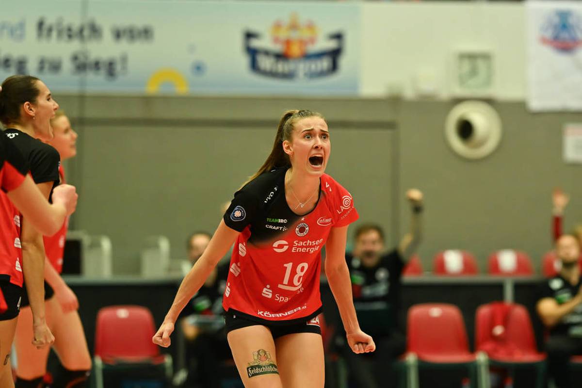 Volleyball Live - Bundesliga: Dresdner SC - SSC Palmberg Schwerin, 15. Spieltag, Frauen