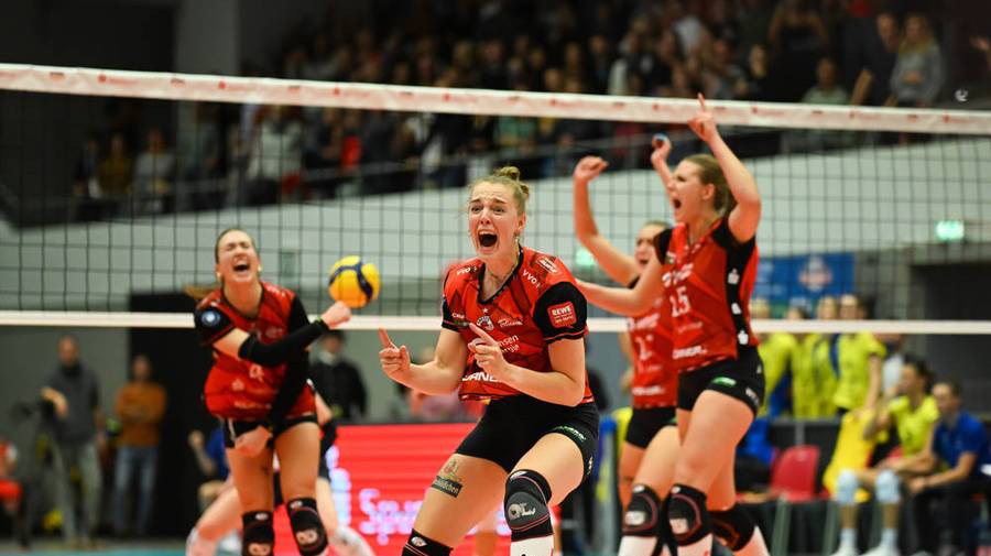Volleyball Live - Bundesliga: Dresdner SC - Schwarz-Weiß Erfurt, 10. Spieltag