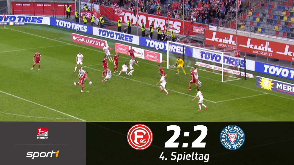 Fortuna Düsseldorf - Holstein Kiel (2:2): Highlights im Video | 2. Bundesliga